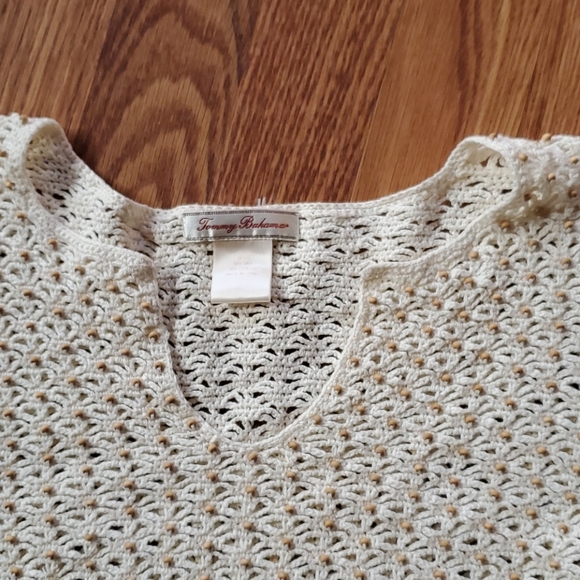 Tommy Bahama knit/shell long sleeve sweater - Picture 3 of 9